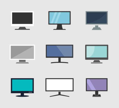 bilgisayar izleme simgeleri, akıllı TV ya da masaüstü simgeleri ayarlandı