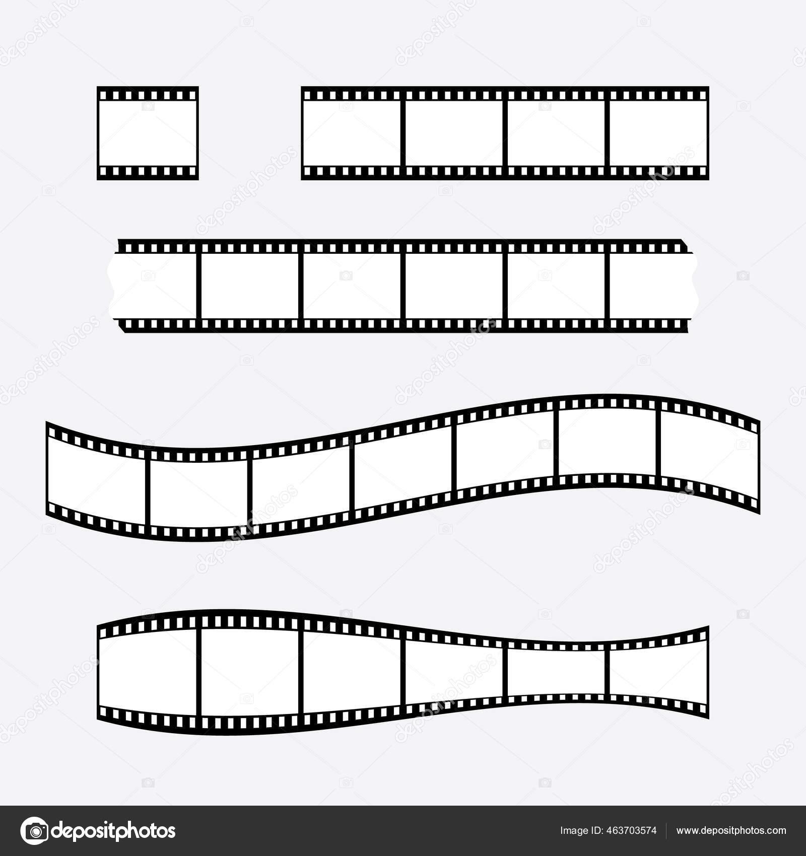 Пленочная Лента, Формат Кадров 35 Мм, Пустые Киноленты Векторное.