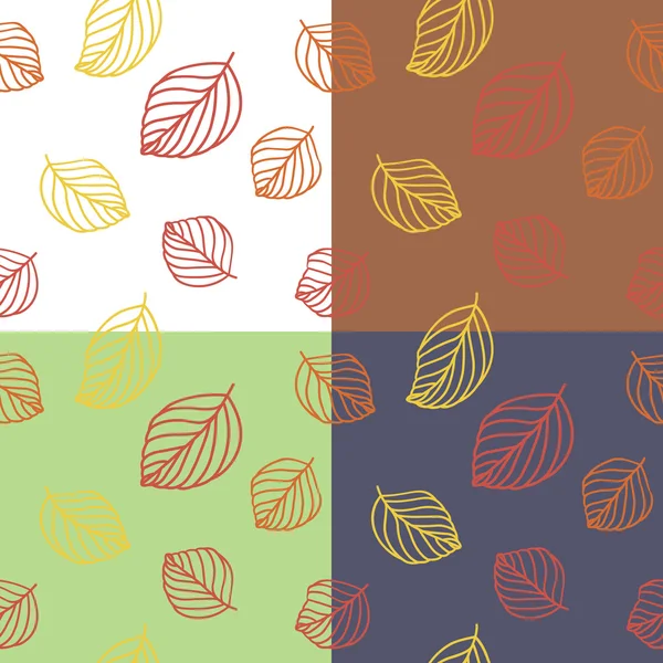 Leaves seamless pattern — Stock Vector