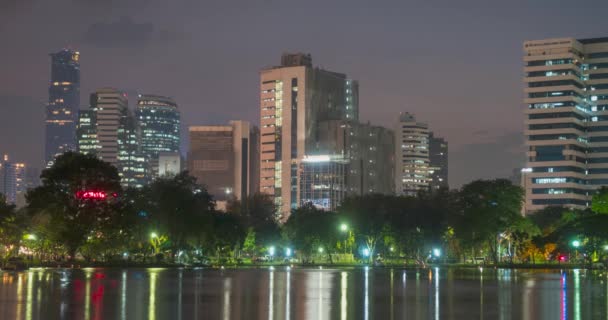 Lumpini Park, Bangkok, Tajlandia. grudzień 2018 — Wideo stockowe