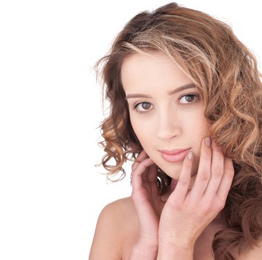 güzel bir kız ile net maekeup