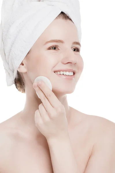 Woman with perfect health skin of face — Stock Photo, Image