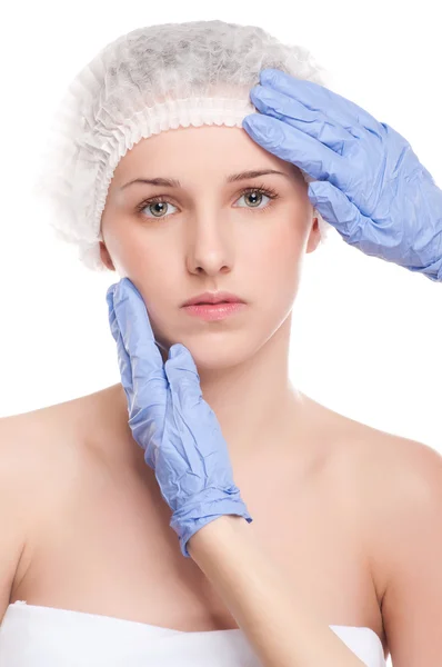 Viso medico della donna — Foto Stock