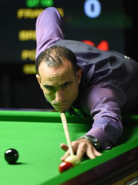 Bangkok, Tayland - ka 3:ahmed Mısır galal 3 Eylül 2014 bangkok, Tayland montien riverside Hotel sangsom kırmızı altı dünya şampiyonluğu 2014 yer aldığı.