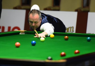Bangkok, Tayland - ka 4:ken doherty İrlanda eylem sırasında sangsom altı kırmızı Dünya Şampiyonası 2014 montien nehir kıyısındaki Hotel tarihinde 4 Eylül 2014 Bangkok, Tayland.