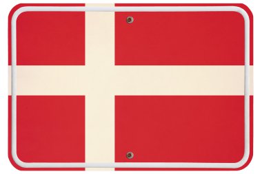 Vintage Danimarka metal işareti