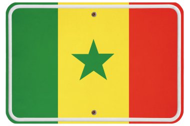 Vintage Senegal metal işareti