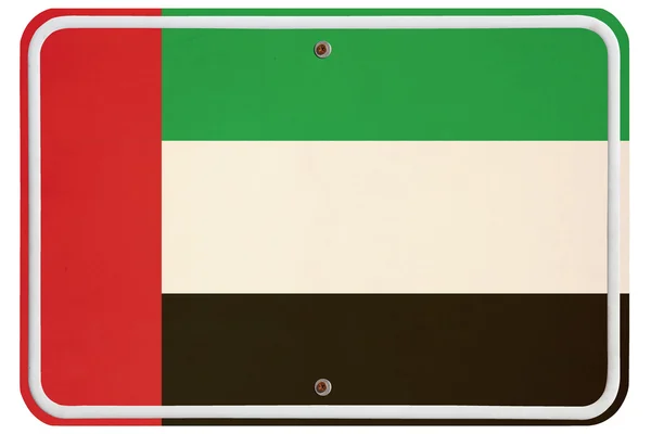 Vintage United Arab Emirates metal sign — Stock Photo, Image