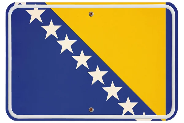 Vintage Bosnia and Herzegovina metal sign — Stock Photo, Image