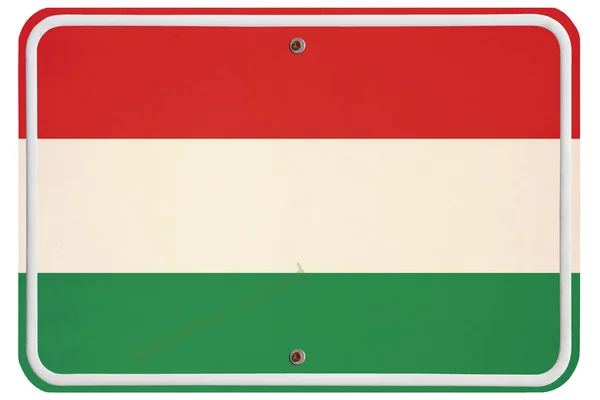 Vintage Hungary metal sign — Stock Photo, Image