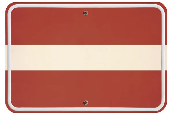 Vintage Łotwa metalowy znak — Zdjęcie stockowe
