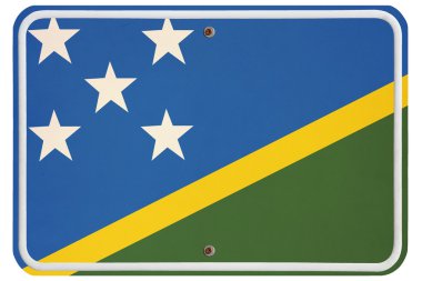 Vintage Solomon Adaları metal işareti