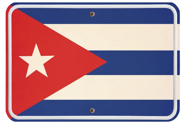 Cartel metálico Vintage Cuba — Foto de Stock