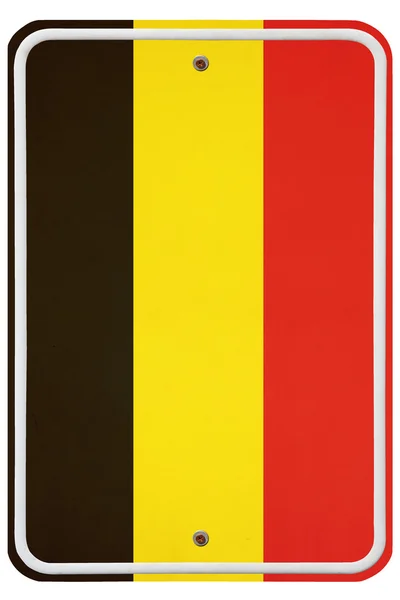 Vintage Belgium metal sign — Stock Photo, Image