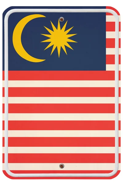 Vintage Malaysia metal sign — Stock Photo, Image