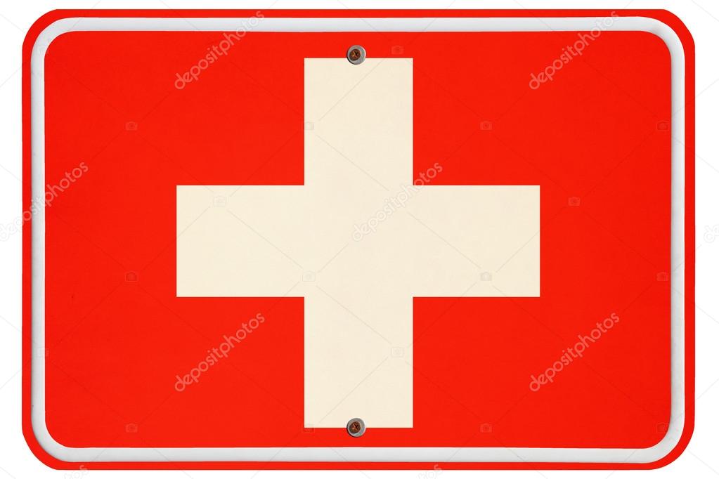 Vintage Switzerland metal sign