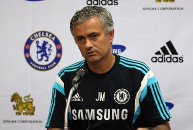 Bangkok, Tayland - Mayıs 30:Jose Mourinho Müdürü Chelsea medi