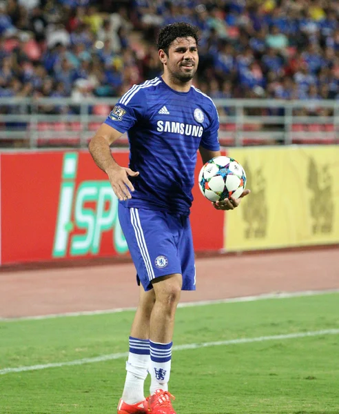 Bangkok - Květen 30:Diego Costa Chelsea v akci během Singha — Stock fotografie