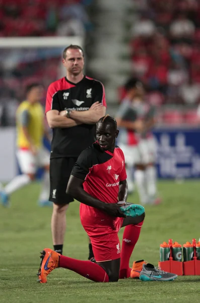 Bangkok, Tajlandia - 14:Mamadou lipca Sakho Liverpool w akcji — Zdjęcie stockowe