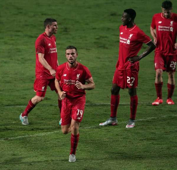 Bangkok, Thailand - juli 14:Jordan Henderson van Liverpool in wet — Stockfoto