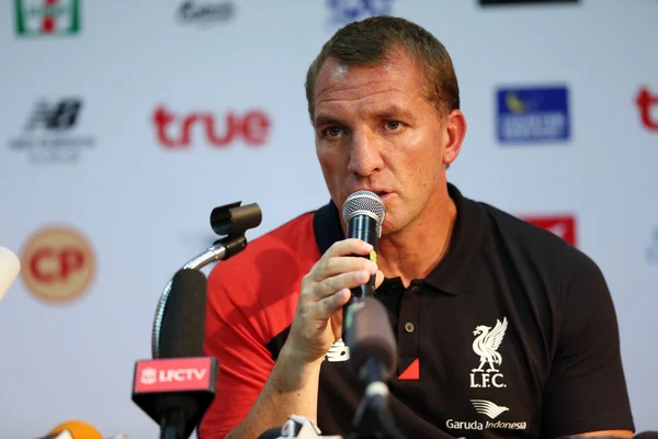 Brendan Rodgers Manager of Liverpool Obrazek Stockowy