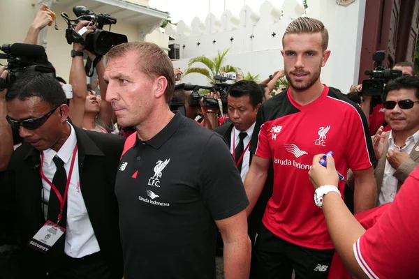 Brendan Rodgers Gerente de Liverpool Imagen De Stock