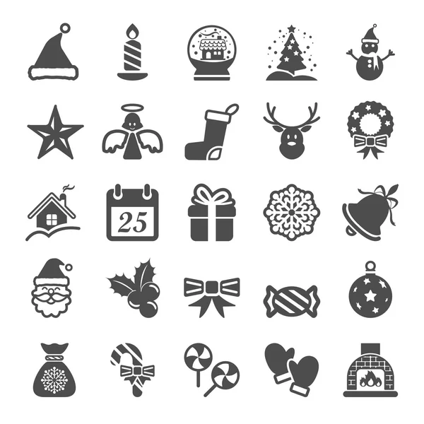 Kerstmis pictogrammenset, vector eps10 — Stockvector