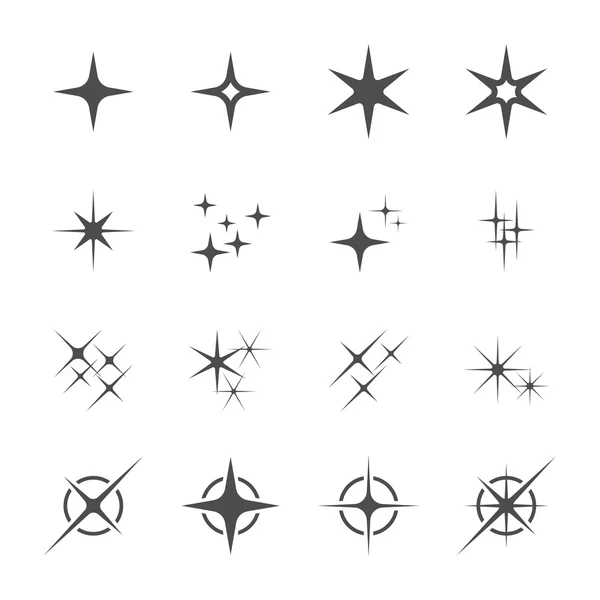 Sparkles icon set 6, vector eps10 — Stock Vector