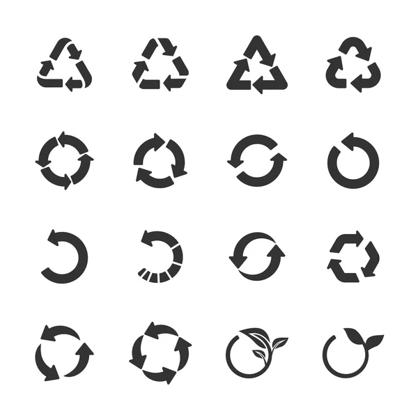 Recycle Icon Set, Vektor eps10 — Stockvektor