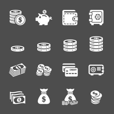 para Icon set, vektör eps10