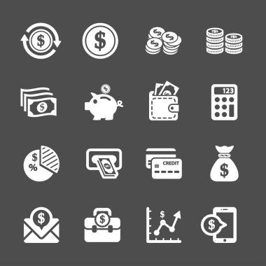 para Icon set, vektör eps10