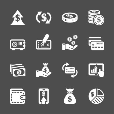 para Icon set, vektör eps10