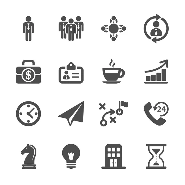 Business strategy icon set, vector eps10 — Stock Vector