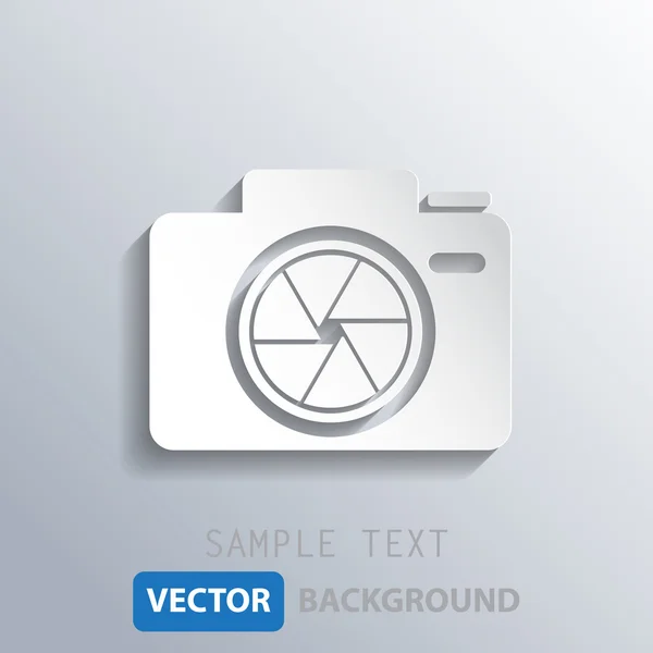 White camera shutter background, vector eps10 — Stock Vector