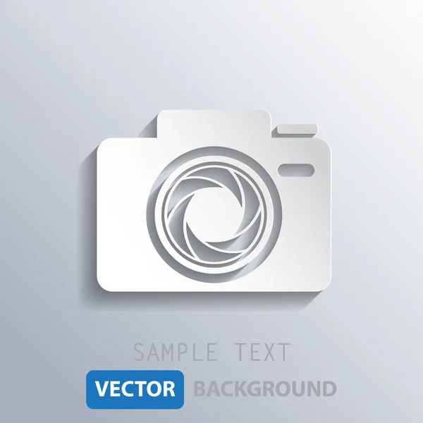 White camera shutter background, vector eps10 — Stock Vector