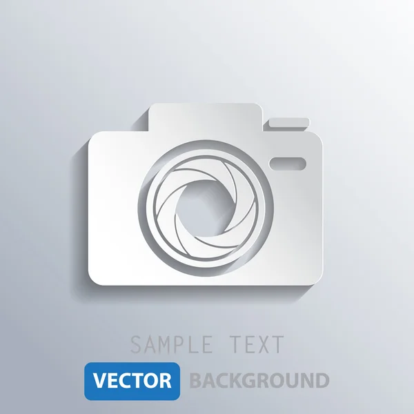 White camera shutter background, vector eps10 — Stock Vector