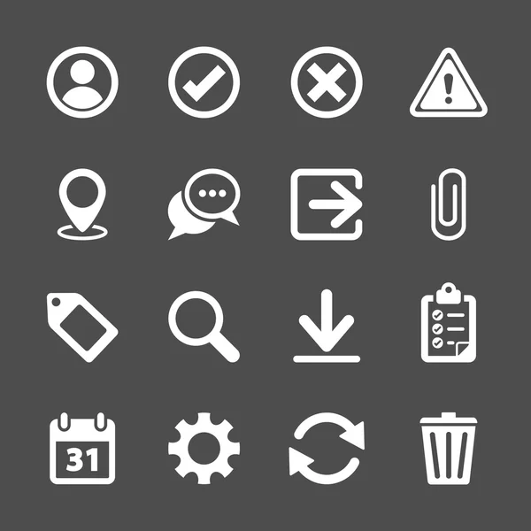 Conjunto de iconos de barra de herramientas, vector eps10 — Vector de stock