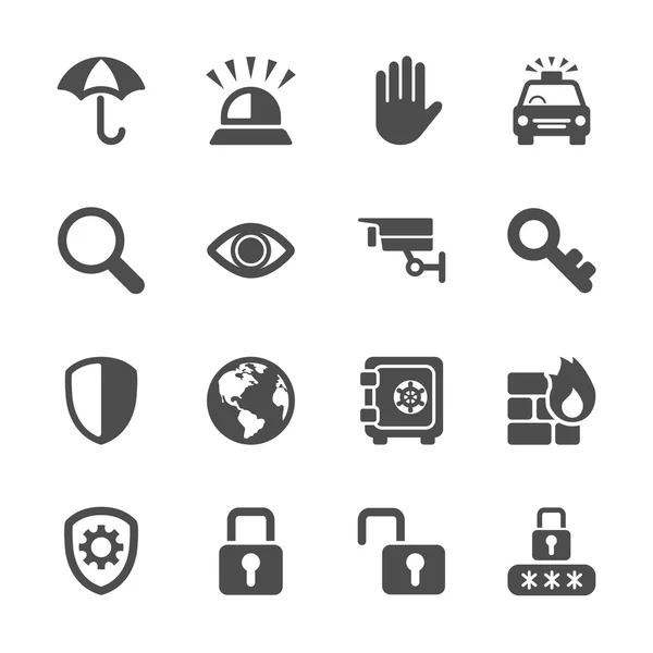 3, vektör eps10 güvenlik Icon set