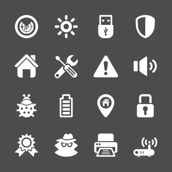 Set di icone di sicurezza, eps10 vettoriale — Vettoriale Stock