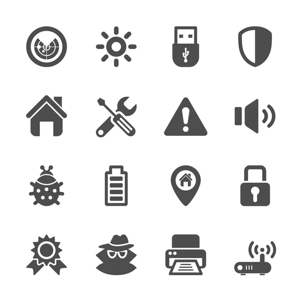 Conjunto de iconos de seguridad, vector eps10 — Vector de stock