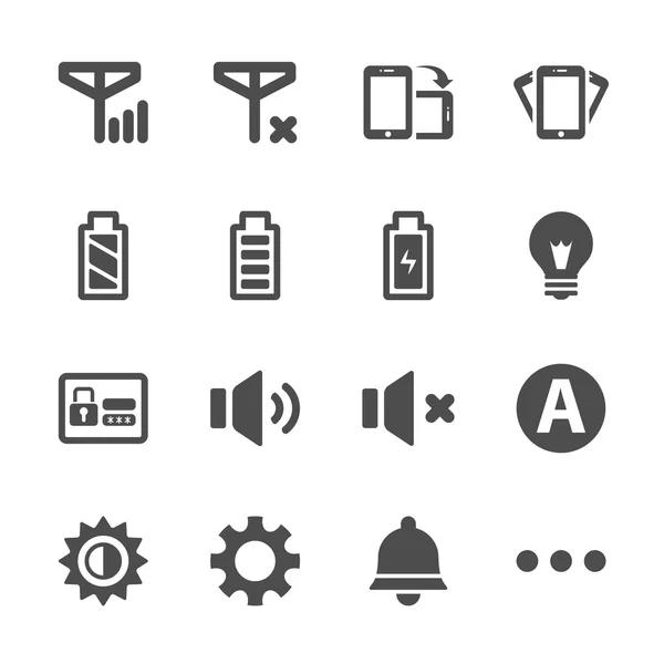 Inteligentny telefon aplikacji zestaw ikon, eps10 wektor — Wektor stockowy