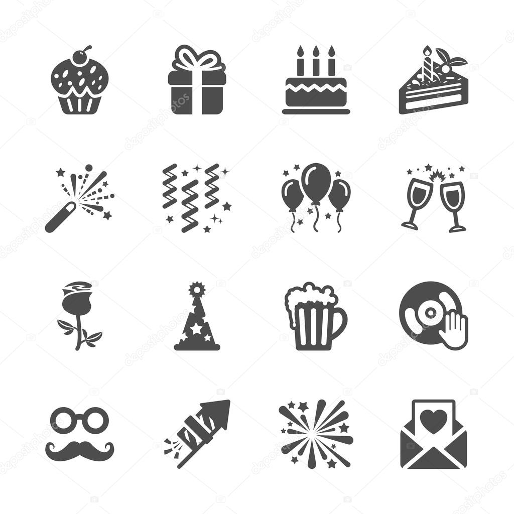 celebration and party icon set 3, vector eps10