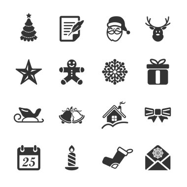 2, vektör eps10 Noel Icon set
