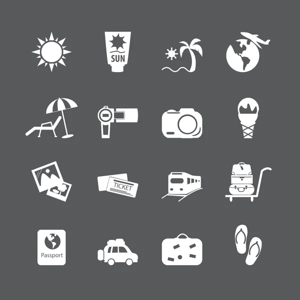 Urlaub Icon Set, Vektor eps10 — Stockvektor