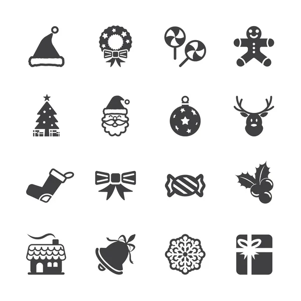 Ensemble d'icônes de Noël 6, vecteur eps10 — Image vectorielle