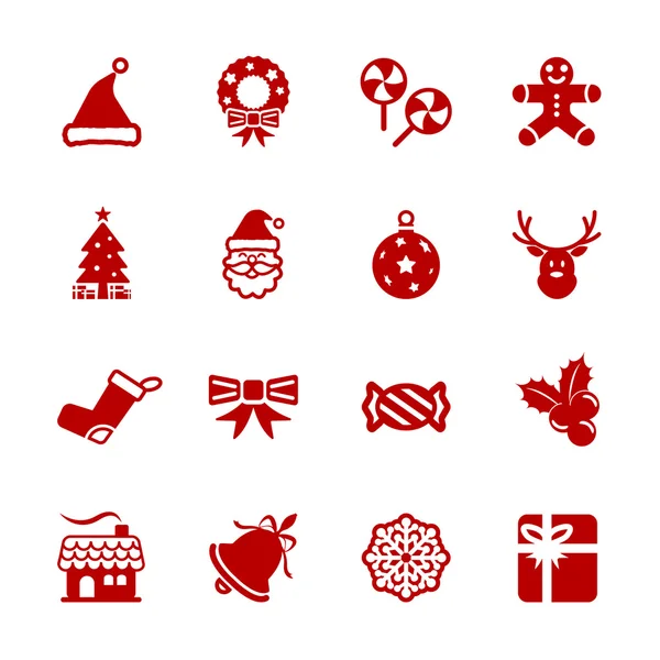 Kerstmis pictogrammenset 6, vector eps10 — Stockvector