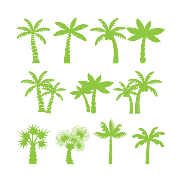 Palme Icon Set, Vektor eps10 — Stockvektor