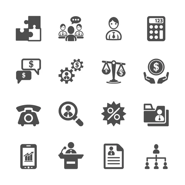 Business and management icon set 3, vector eps10 — Stock Vector