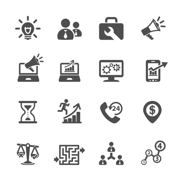 Business en management pictogram ingesteld 8, vector eps10 — Stockvector