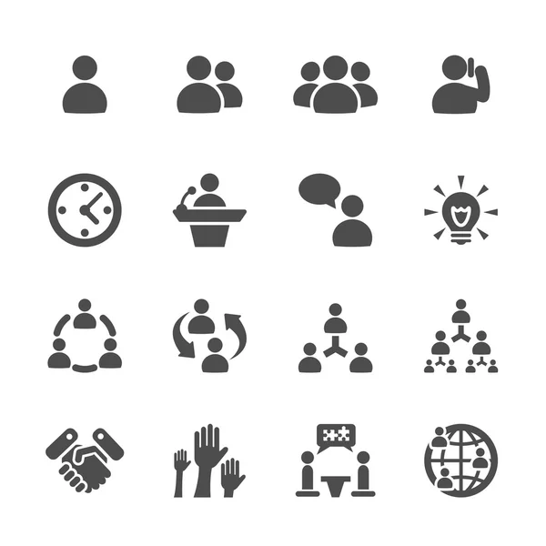 Geschäfts- und Management-Icon Set 7, Vektor eps10 — Stockvektor